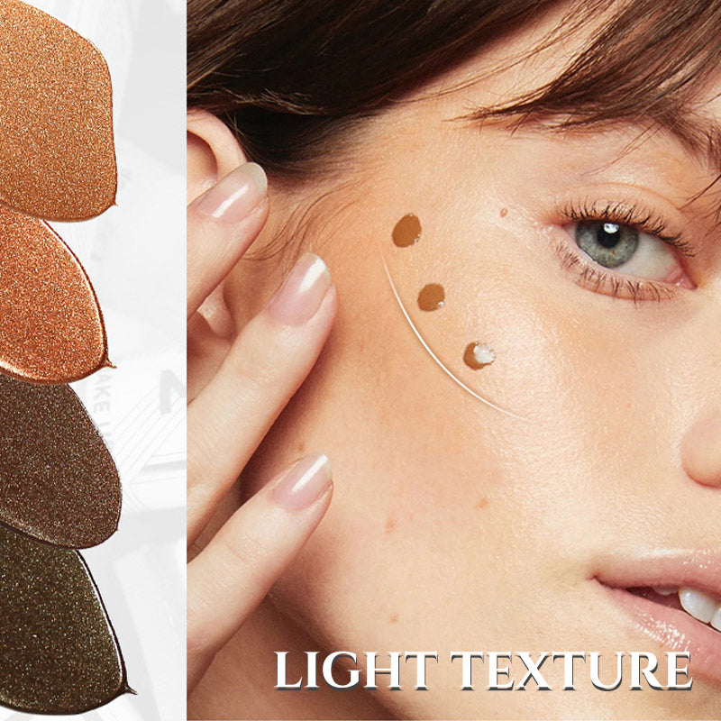Naturlig og lys flydende bronzer