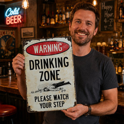 📢📢 50% RABAT LIGE NU! 🔥 Retro metal barskilt – rustikt advarselsskilt til vægdekoration