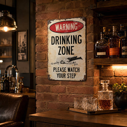 📢📢 50% RABAT LIGE NU! 🔥 Retro metal barskilt – rustikt advarselsskilt til vægdekoration