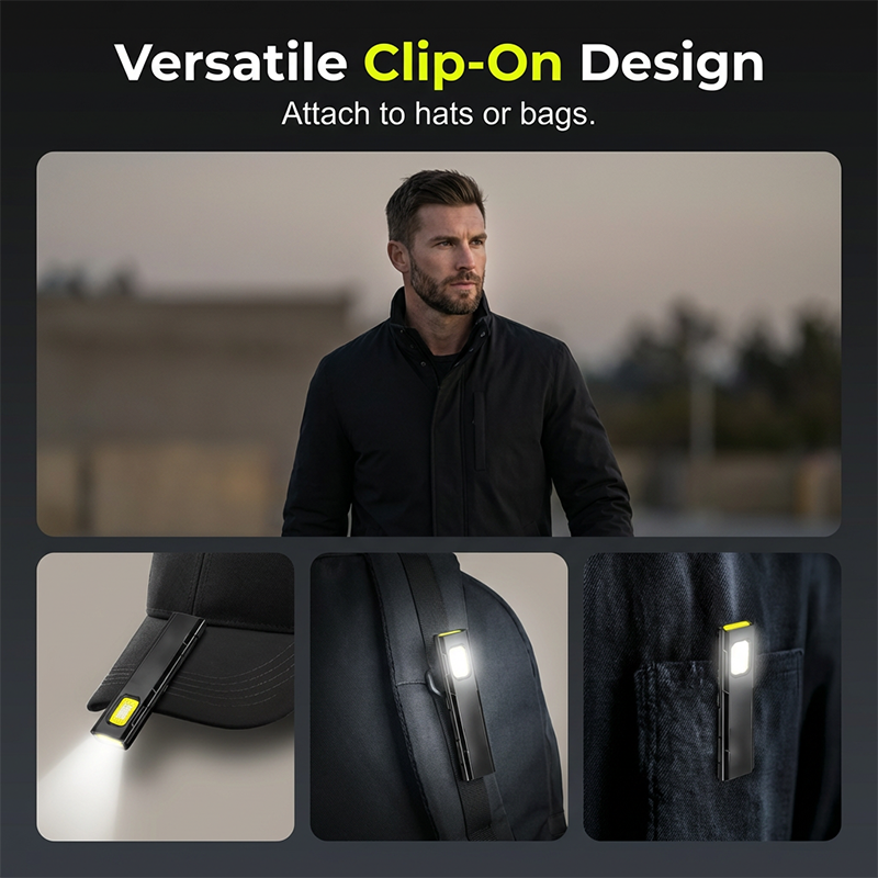 Roterbar magnetisk arbejdslampe – kraftig LED-belysning, 360° rotation, perfekt til mørke kroge