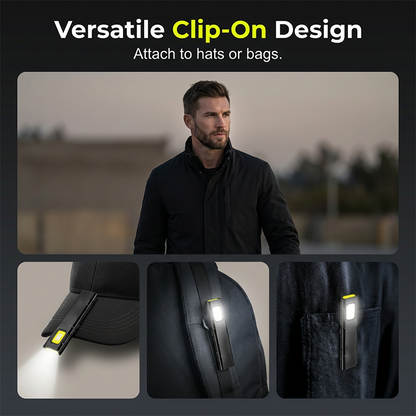 Roterbar magnetisk arbejdslampe – kraftig LED-belysning, 360° rotation, perfekt til mørke kroge