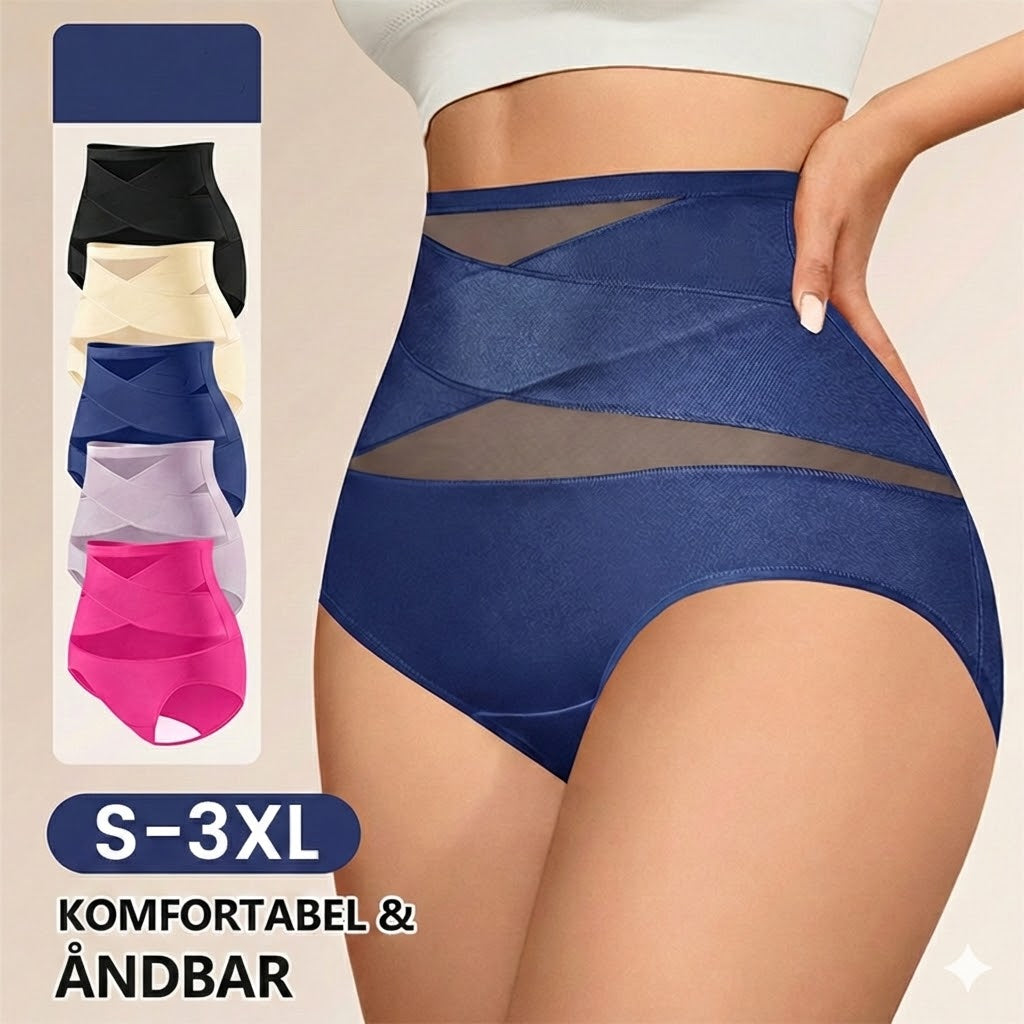 Højttaljede shapewear-trusser – sømløst formende undertøj (mavekontrol)
