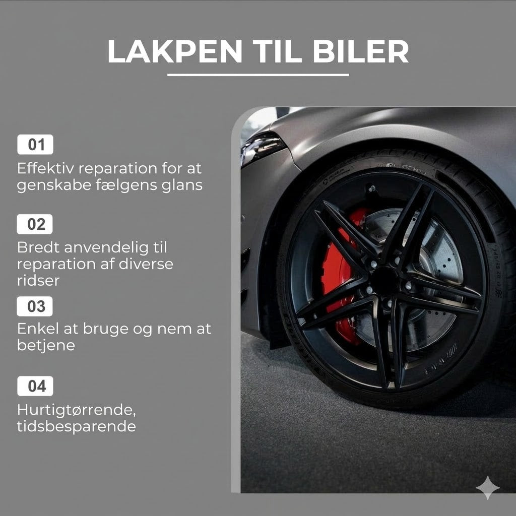 Reparationspen til ridser på bilfælge – 3 stk.