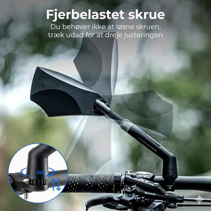 Justerbart bakspejl til cykelstyr – 360° udsyn