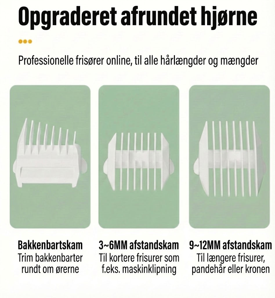 Hårklipper med vakuumfunktion (ingen rod)