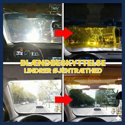 2-i-1 solskærm forlænger til bil – dag- og nat solskærm