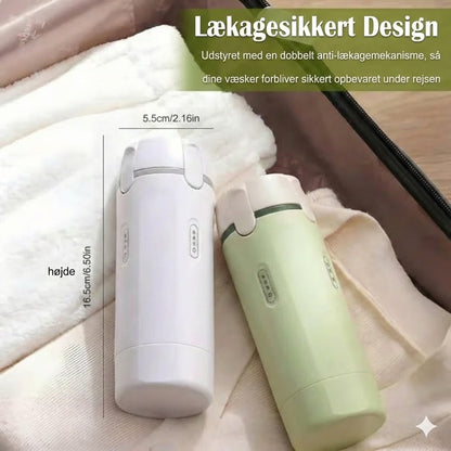 4-i-1 rejseflaskesæt – bærbare, lækagesikre silikoneflasker