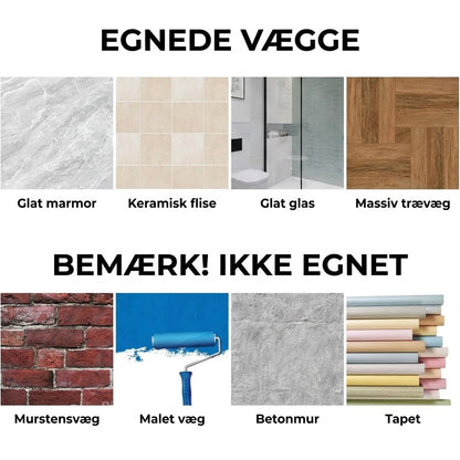 Moderne håndklædekrog til badeværelset – Drejelås-sugekopssystem – Aftagelig og genanvendelig – Uden skader