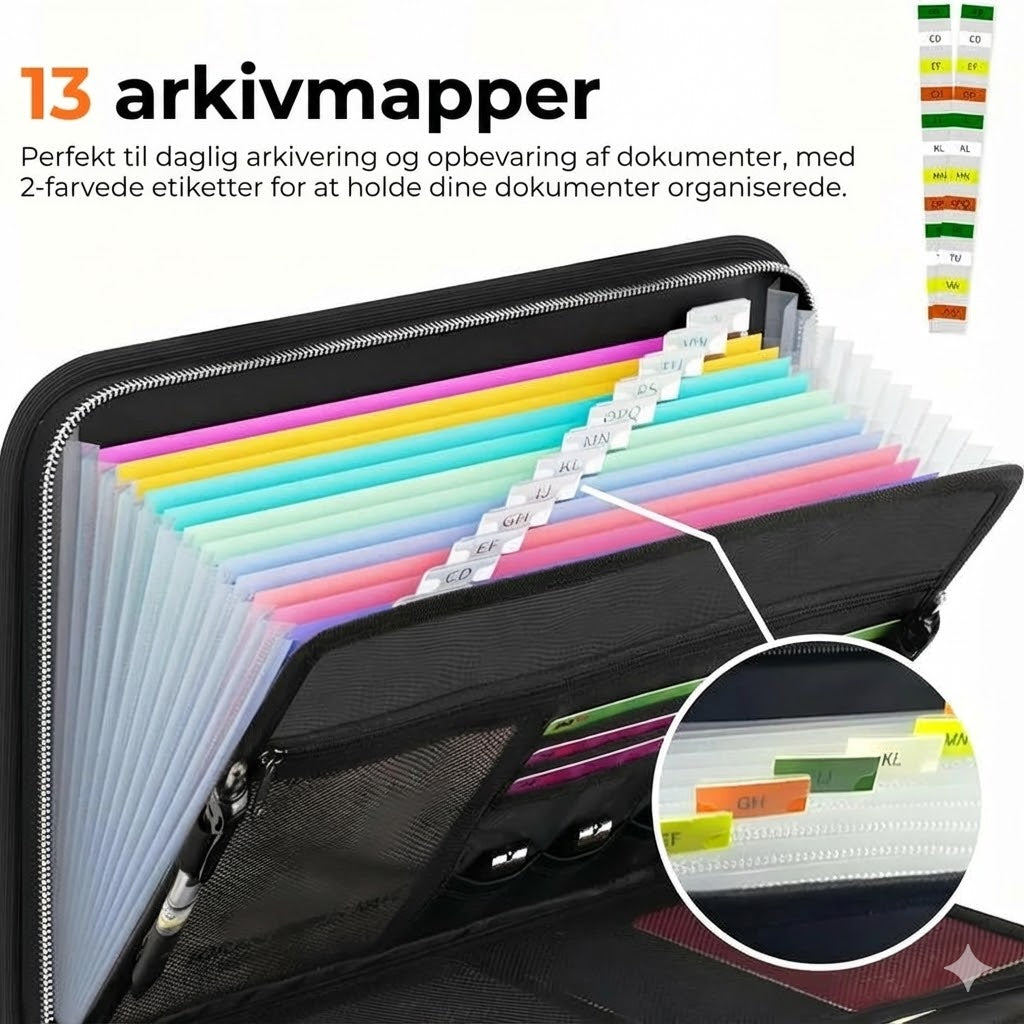 A4 brandsikker dokumentmappe (med håndtag)
