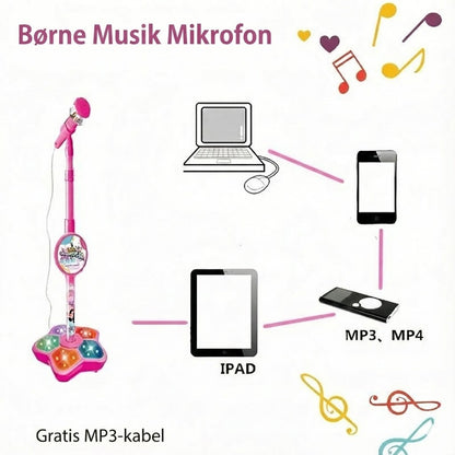 Genopladelig karaoke-mikrofon med Bluetooth-funktion
