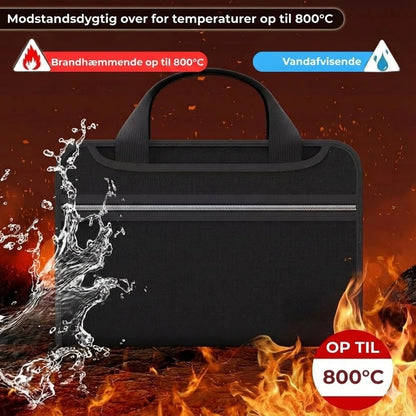 A4 brandsikker dokumentmappe (med håndtag)