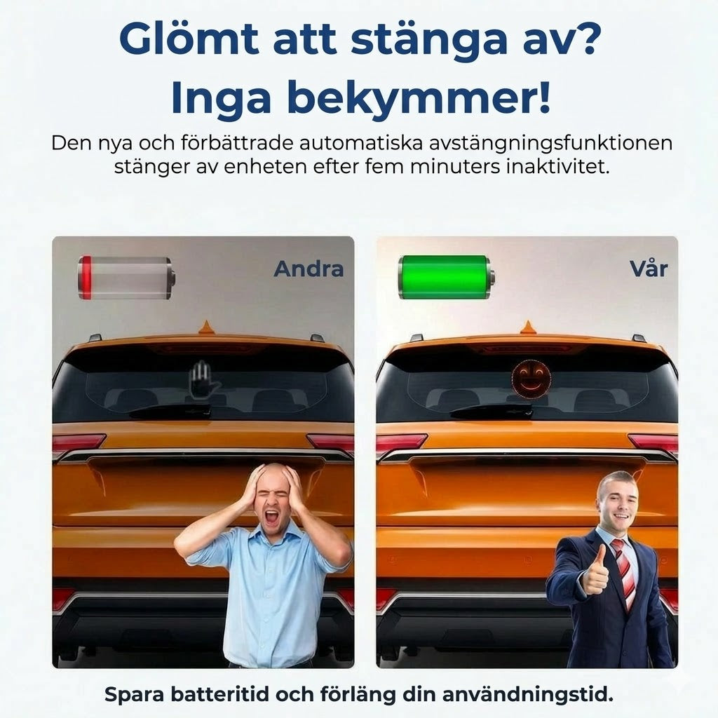 Lysende billys i håndform