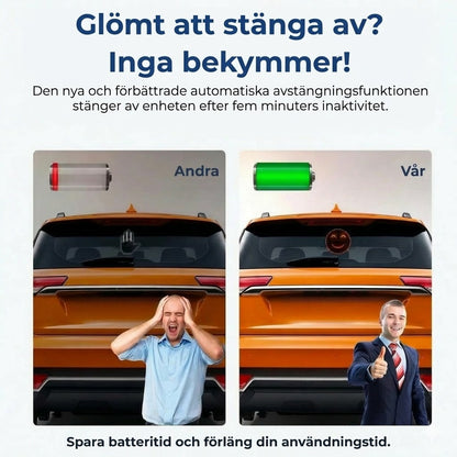 Lysende billys i håndform