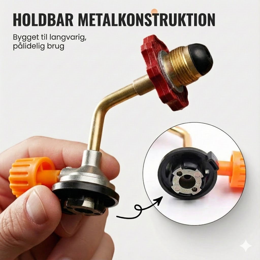 Gasflaske-påfyldningsadapter (til camping)