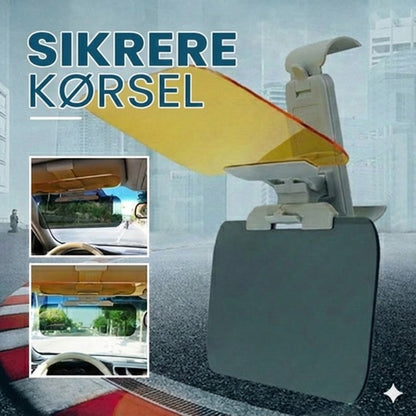 2-i-1 solskærm forlænger til bil – dag- og nat solskærm