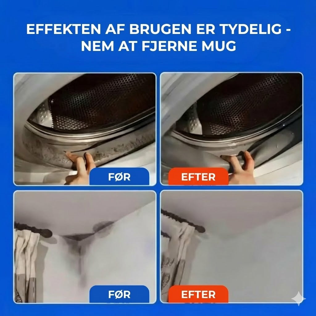 Kraftig skimmelfjerner-spray (øjeblikkeligt resultat)