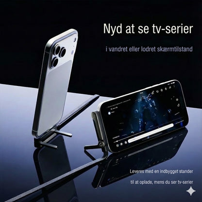 2-i-1 Type-C opladningskabel med skjult holder – 240W superhurtig opladning