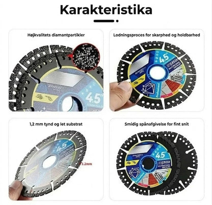 [Sæt med 4 stk] Universelle diamantslibeskiver