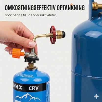 Gasflaske-påfyldningsadapter (til camping)