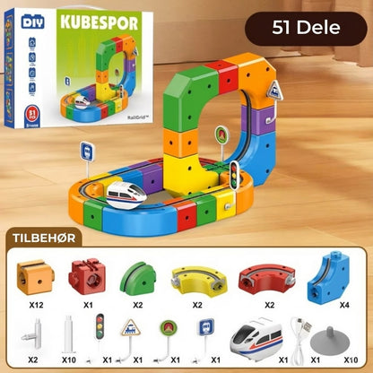 DIY puslespils-togbane – pædagogisk byggeklodssæt