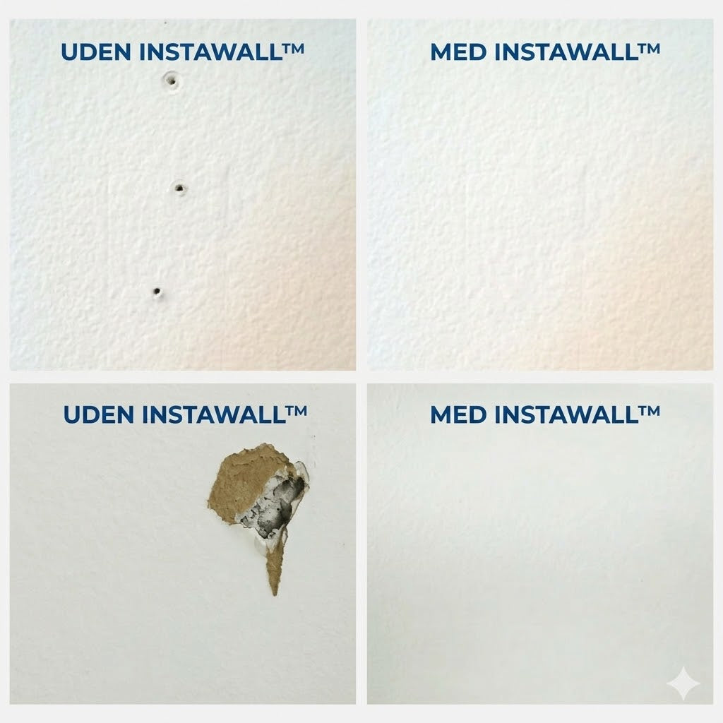 Reparationssæt til vægge – Reparer nemt huller og revner, som nyt igen – Hurtigtørrende og usynlig – Til gips og beton