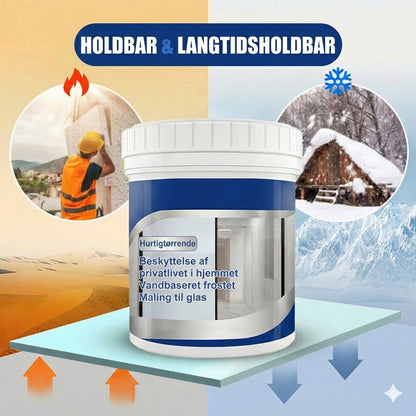 Frostet glas-maling – flydende privatlivsfilm (mat- og sandblæsningseffekt)