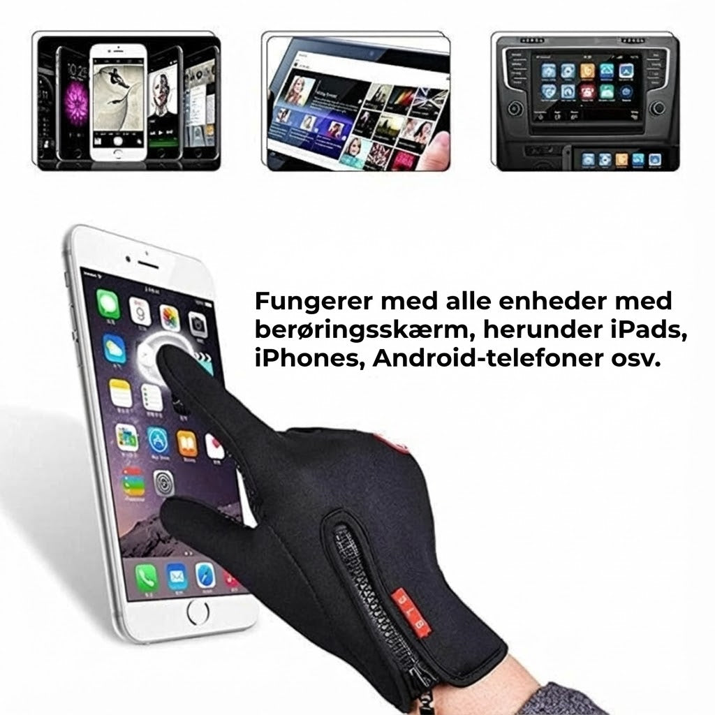 HeatGripX – Varme vinterhandsker (vind- og skridsikre)