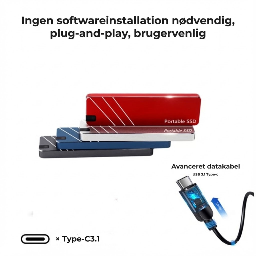 Højhastigheds eksternt solid-state-drev (USB 3.0)