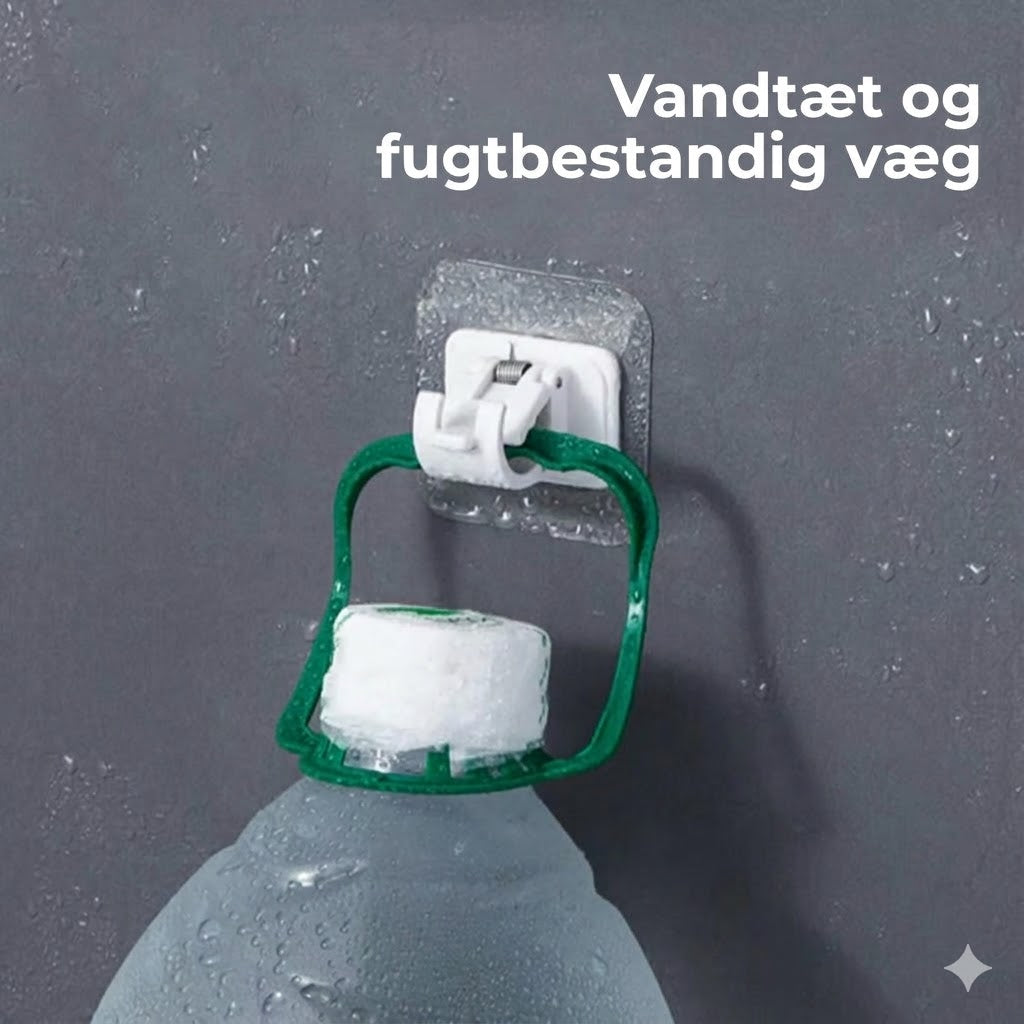 Justerbare gardinstangsbeslag uden boring (2 stk.)