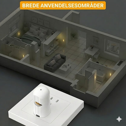 Smart LED-natlampe med skumringssensor