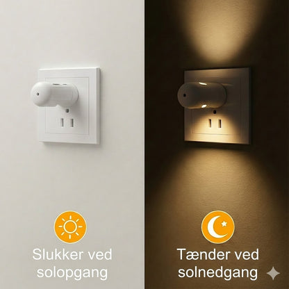 Smart LED-natlampe med skumringssensor