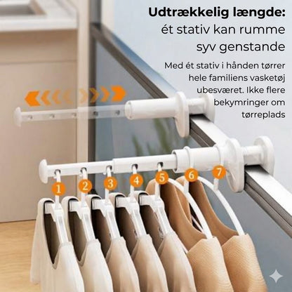 Udtrækkeligt tørrestativ