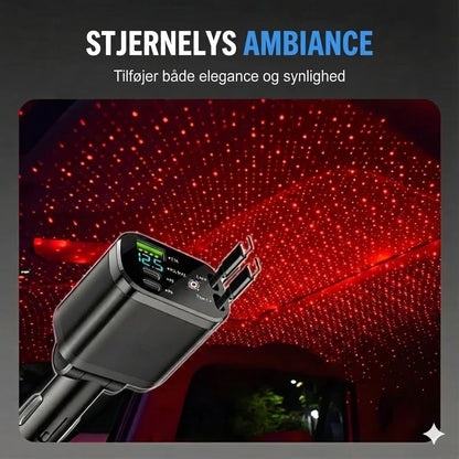 5-i-1 billader til for- og bagsæde – med forlængerkabel