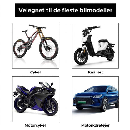 Luksus ventilhættesæt i kulfiberstil – Kulfiberlook – Universel til bil, motorcykel og cykel – Sporty hjulbeskyttelse – [4 stk.]