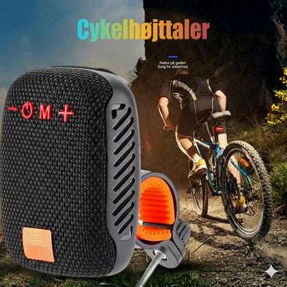 Bluetooth-højttaler til cykel – vandtæt cykelhøjttaler med robust beslag (stødsikker og med håndfri opkald)