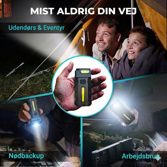 Genopladelig LED-arbejdslampe – 180° justerbar hældning