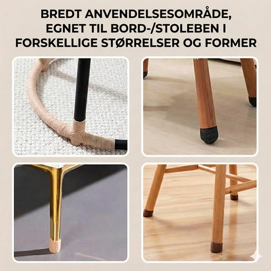 Støjsvage filtpuder til bordben