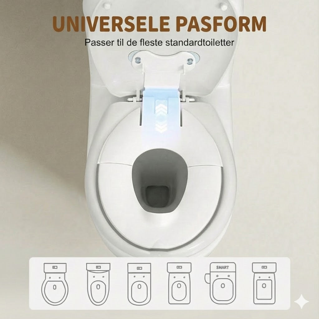 Bærbart, sammenklappeligt toiletsæde til børn