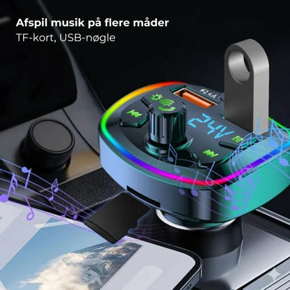 Bluetooth FM-adapter og billader