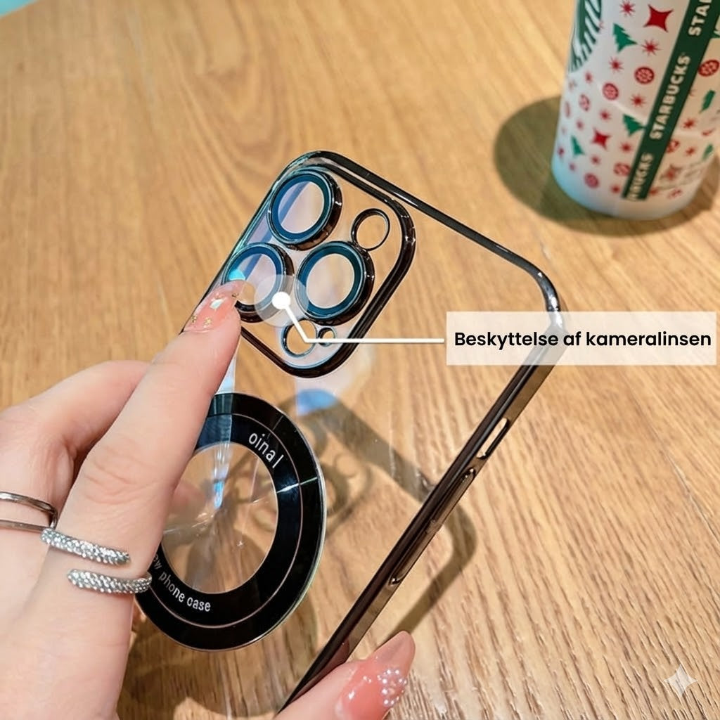 MagSafe-beskyttelsescover til iPhone– gennemsigtig (magnetisk)