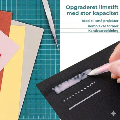 Limpen med fin spids – præcisions lim til scrapbooking og kortfremstilling (6-pak)