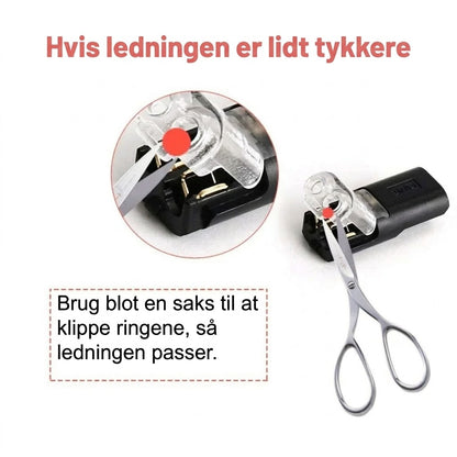 [20 stk] Hurtigkoblinger med lås – 2-polet stikforbindelse