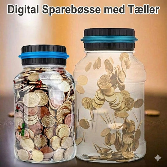 Elektronisk sparebøsse med automatisk tæller