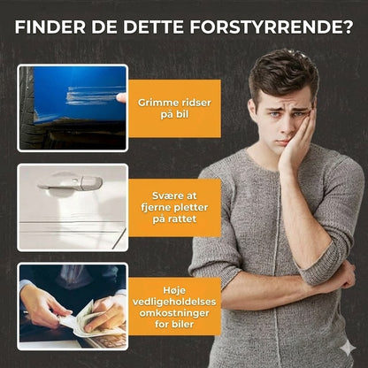 Professionelt middel til fjernelse af bilridser