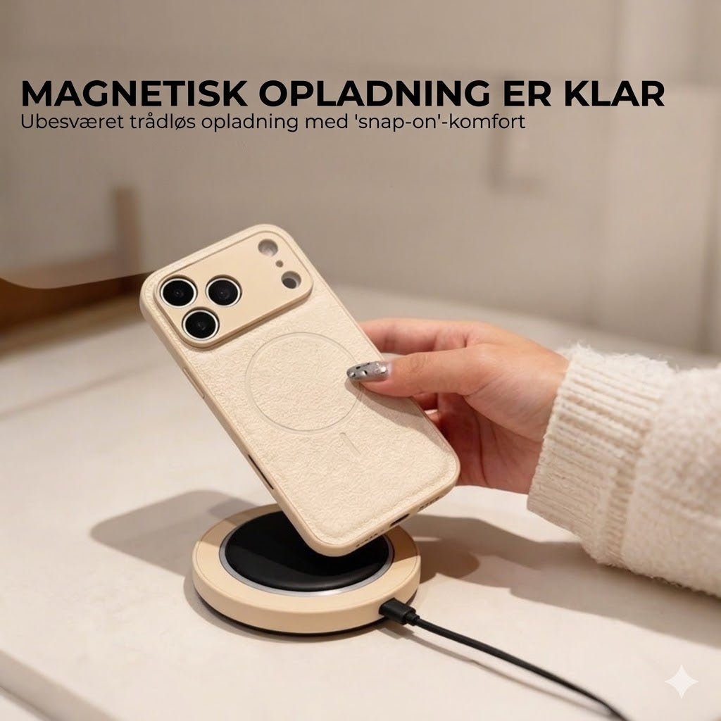 MagSafe-cover til iPhone [12–17] – Luksuriøs mat overflade – Fingeraftryks- og olieafvisende belægning