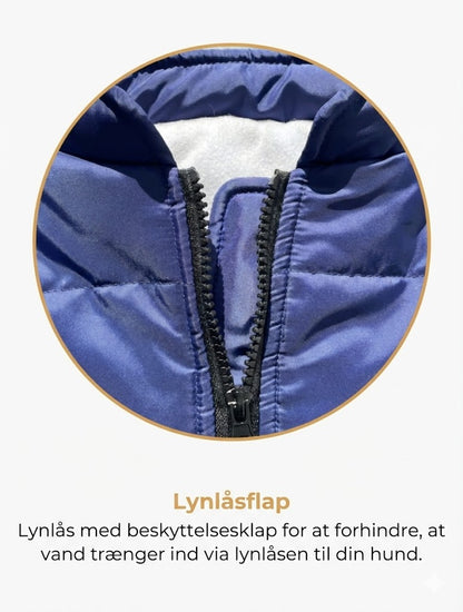 DoggyKings™ hundejakke med integreret sele – vandtæt og varm (3-i-1-design)