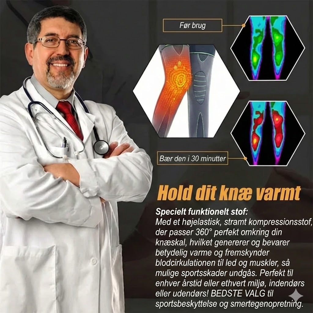 Selvopvarmende knæbeskyttere (2 stk.)