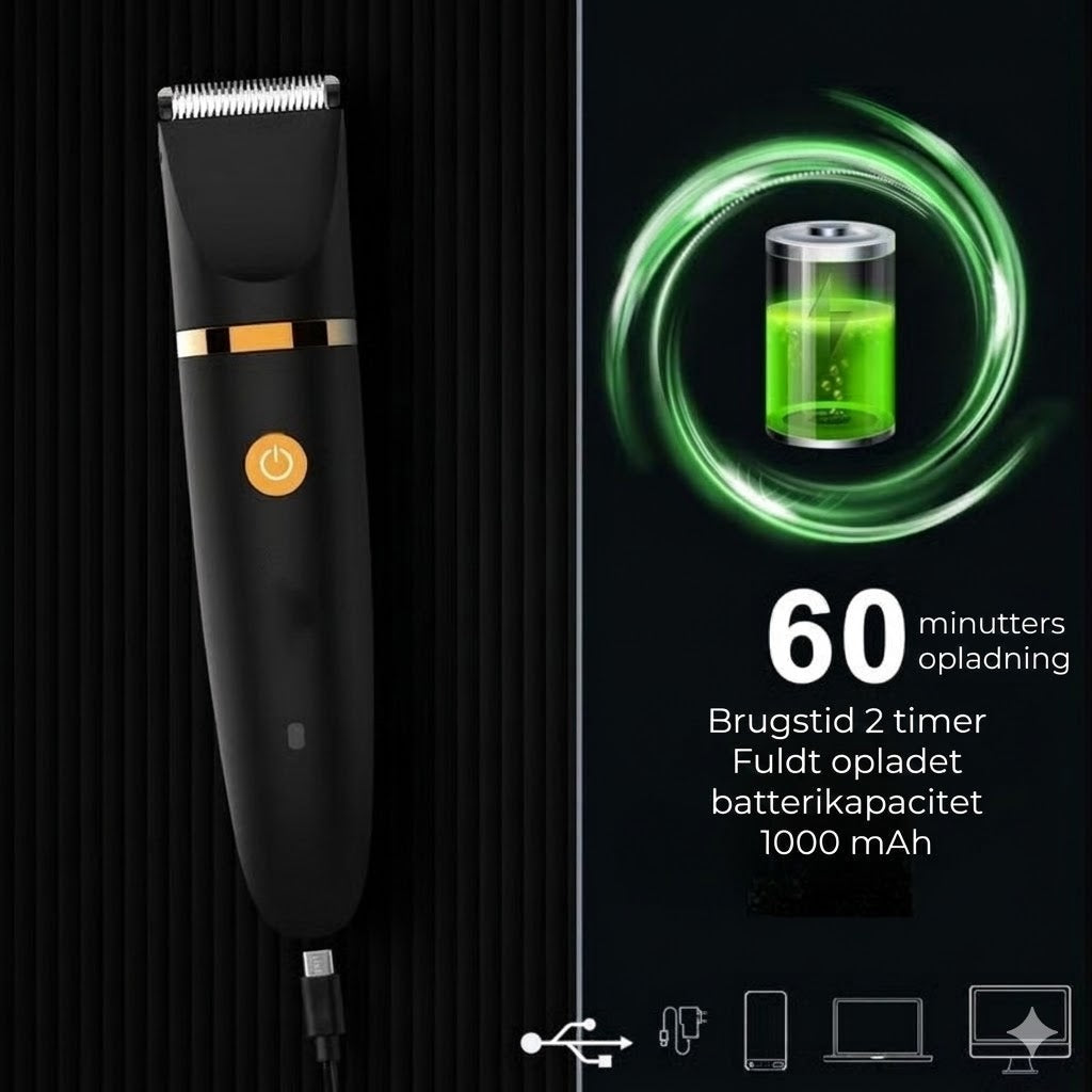 3-i-1 kropsplejetrimmer til mænd – Elektrisk kropshårstrimmer
