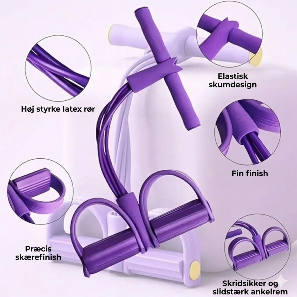 FitPedal modstandsbånd med fodpedaler