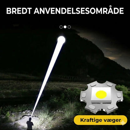 Taktisk lommelygte med powerbank-funktion